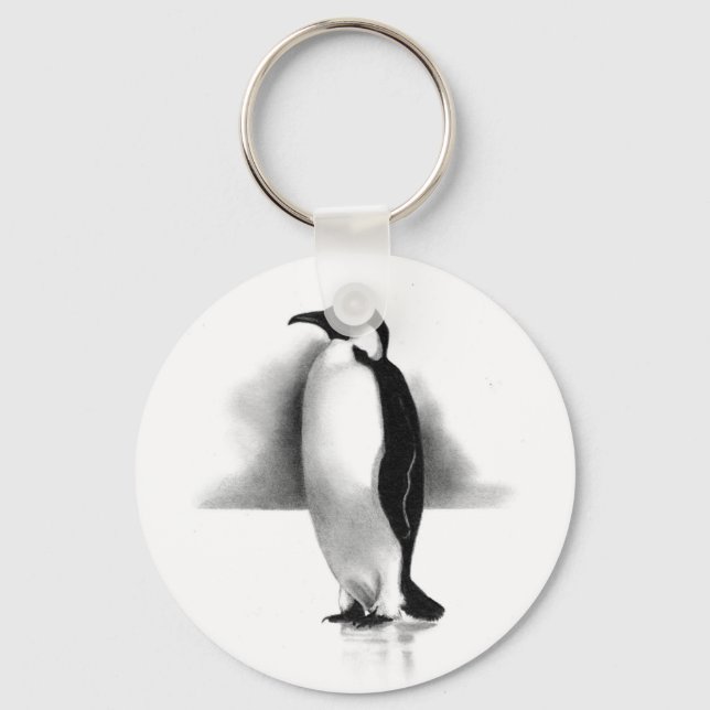 PORTE-CLÉS PENGUIN À PENCIL : ART RÉALISME (Recto)