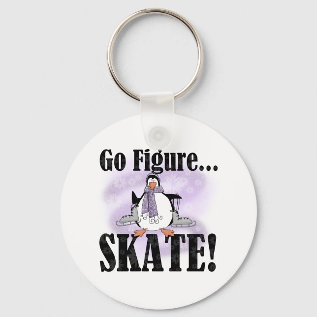 Porte-clés Penguin Go Figure Skate (Recto)