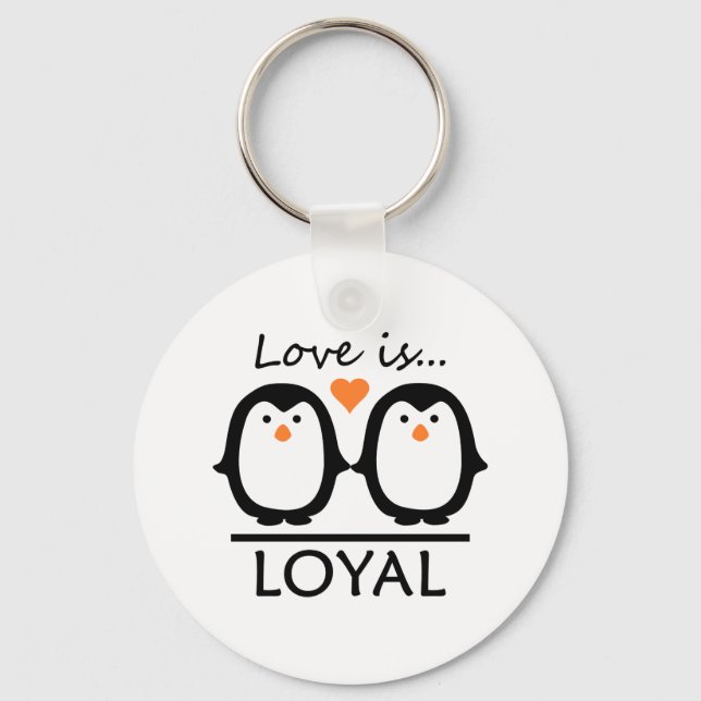 Porte-clés Penguin Love (Recto)