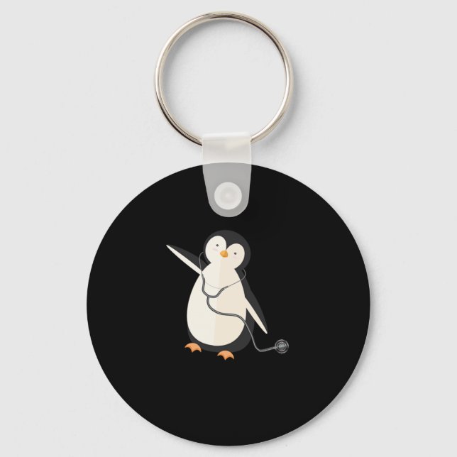 Porte-clés Penguin pédiatre chirurgien médecin médecin cadeau (Recto)