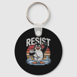 Porte-clés Penguin Résiste aux tarifs Pingouins Hommes Femmes