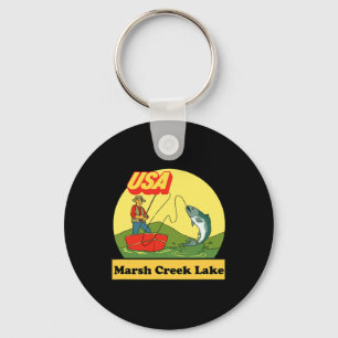 Porte-clés Pennsylvania Marsh Creek Lake - États-Unis Pêche R