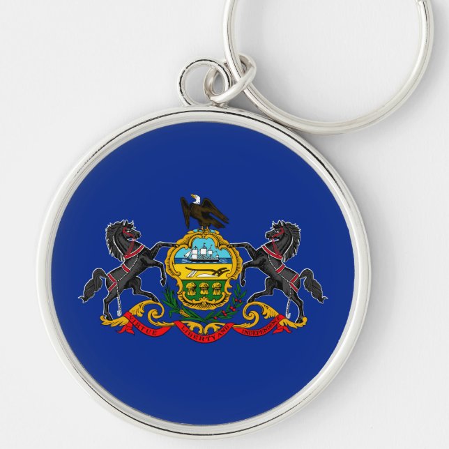 Porte-clés Pennsylvania State Flag Design (Devant)