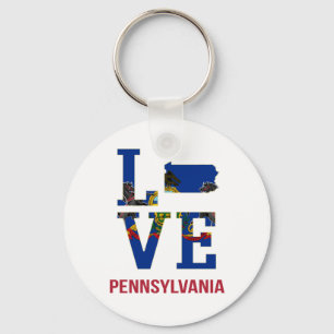 Porte-clés Pennsylvania State Love USA
