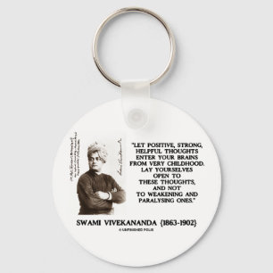 Porte-clés Pensées utiles fortes positives de Vivekananda de