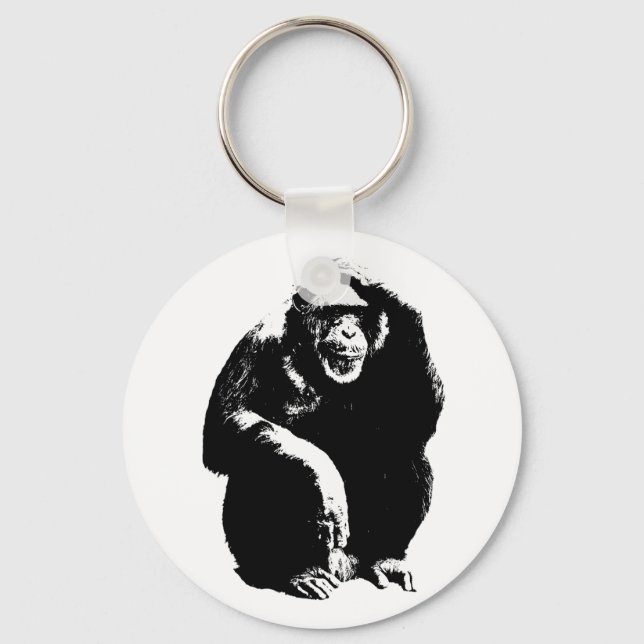 Porte-clés Penser singe (Recto)