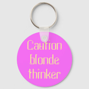 Porte-clés penseur blond