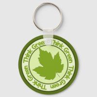 Pensez porte - clé vert