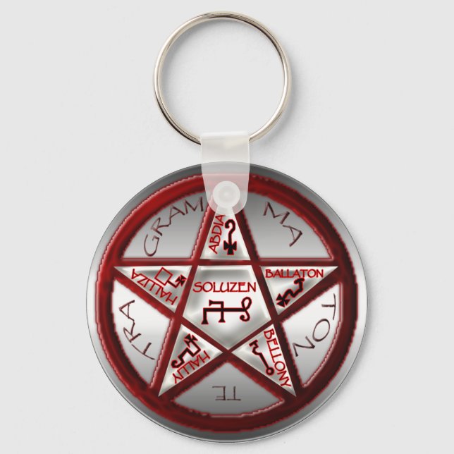 Porte-clés pentacle de salomon (Recto)