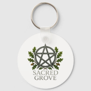 Porte-clés Pentagramme de Grove sacrée Wiccan