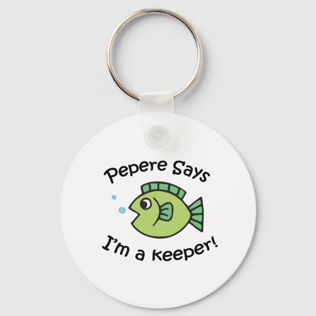 Porte-clés Pepere dit I&apos ; m a Keeper (Recto)