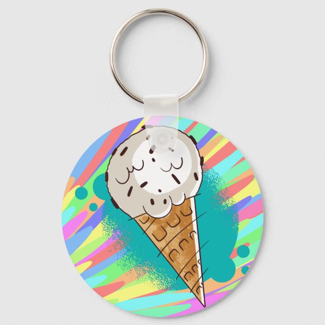 Porte-clés Pépites de chocolat pour glace (Recto)