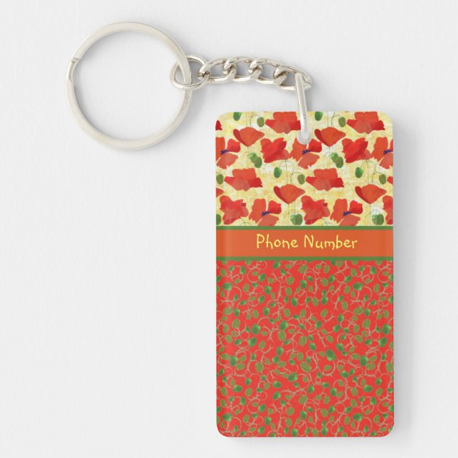 Porte-clés Pépites et bourgeons : Chic Porte - clé oblong (Devant)