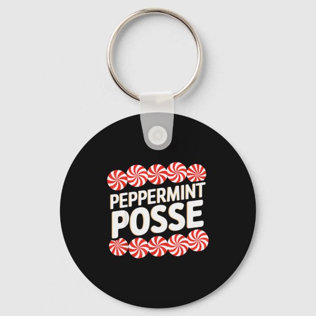 Porte-clés Peppermint Sse Festive Christmas Candy Theme Famil (Recto)