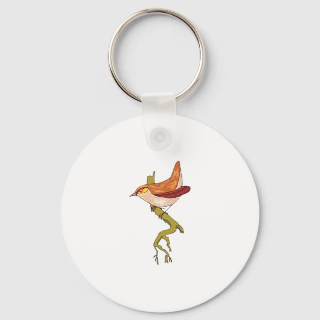 Porte-clés perching wren bird (Recto)