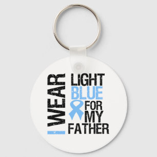 Porte-clés Père bleu-clair de ruban de cancer de la prostate