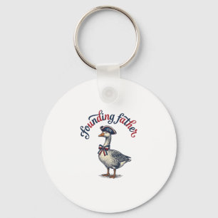 Porte-clés Père fondateur Goose Vintage Chemise patriotique D