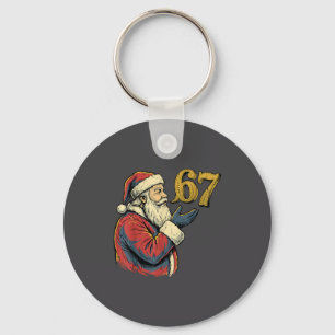 Porte-clés Père Noël 67 Numéro Drôle de Noël Meme Se
