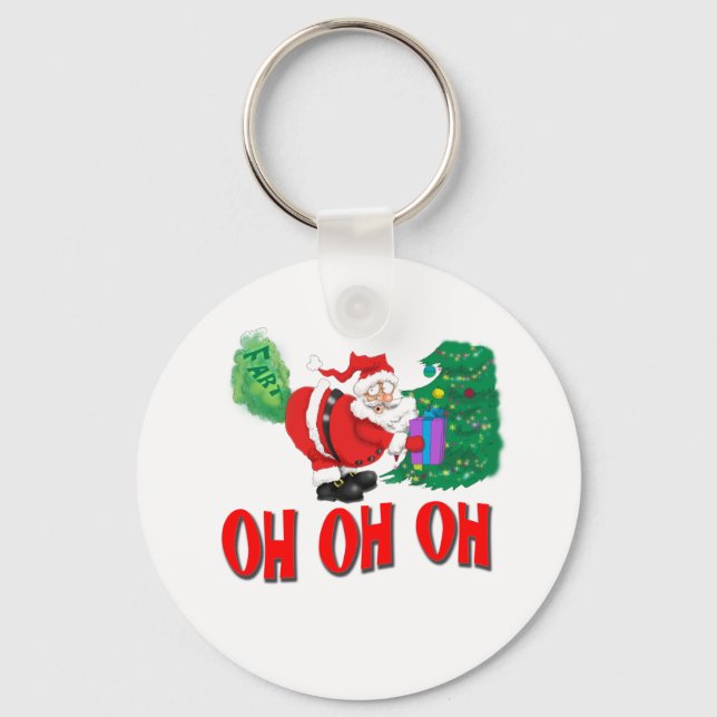 Porte-clés père Noël à la farce (Recto)