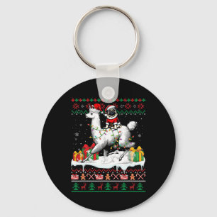 Porte-clés Père Noël Carlin équitation Llama Sweater Aîné pro