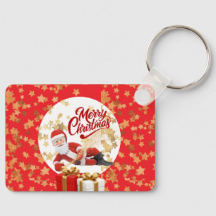 Porte-clés Père Noël cool Vacances de Noël à Noël 🎅