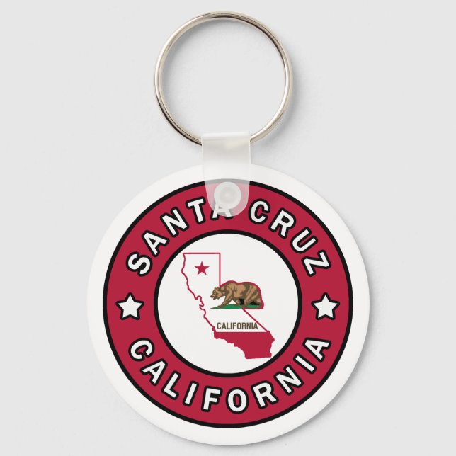 Porte-clés Père Noël Cruz Californie (Recto)