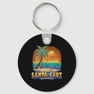 Porte-clés Père Noël Cruz Californie Souvenir Vintage en détr