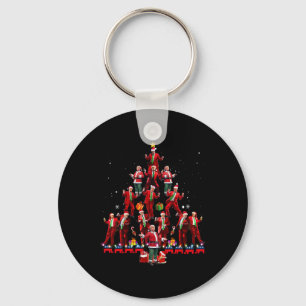 Porte-clés Père Noël drôle danse Trump arbre Noël pyjama Xmas
