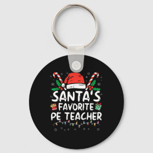 Porte-clés Père Noël Favori PE enseignant Noël Père Noël Fun