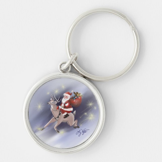 Porte-clés Père Noël fournit le Porte - clé (Devant)