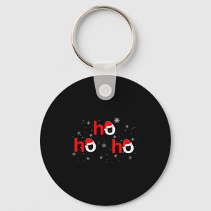 Porte-clés Père Noël Ho Ho Ho Chemise de Noël Drôle Adultes E