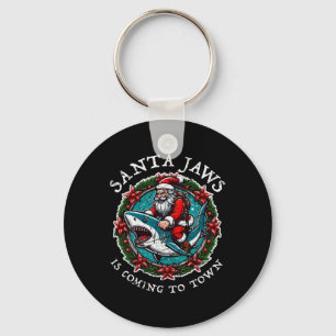 Porte-clés Père Noël Jaws Vient À Noël À La Ville Père Noël J