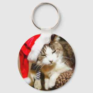 Porte-clés Père Noël Kitty