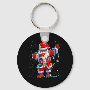 Porte-clés Père Noël Noël noir Afro Afro-Américain
