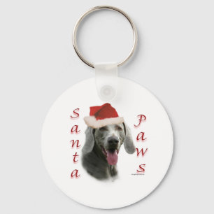 Porte-clés Père Noël Paws de Weimaraner