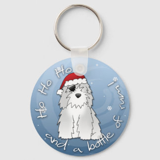 Porte-clés Père Noël Pirate Old English Sheepdog