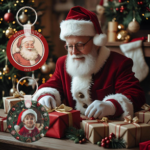 Porte-clés Père Noël Rétro Vintage 