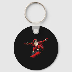 Porte-clés Père Noël Snowboard Noël Pyjama Snowboard SPORT
