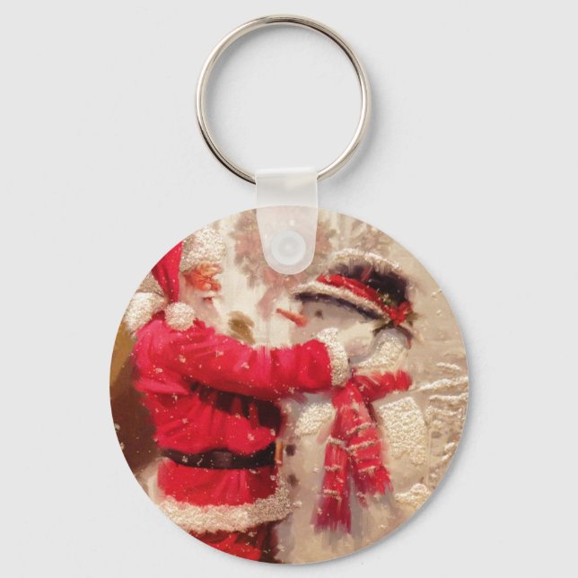 Porte-clés Père Noël & Snowman (Recto)