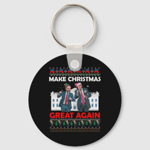 Porte-clés Père Noël Trump Dance Rendre Noël magnifique à nou