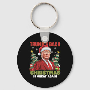 Porte-clés Père Noël Trump Danse Rendre Noël super moche
