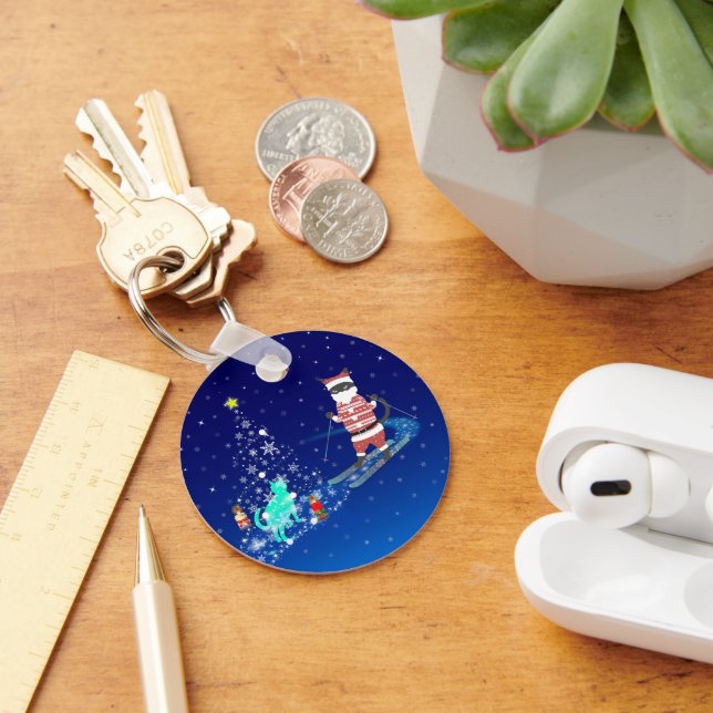 Porte-clés Père Noël : Une nuit qui réchauffe le coeur (Bureau)