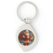 Père Noël vintage Noël Pays merveilleux d'hiver