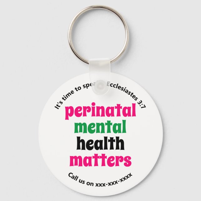 Porte-clés Perinatal Mental Health Matters (Recto)