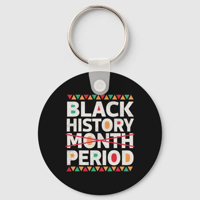 Porte-clés Période d'histoire noire Mois de l'histoire des No (Recto)