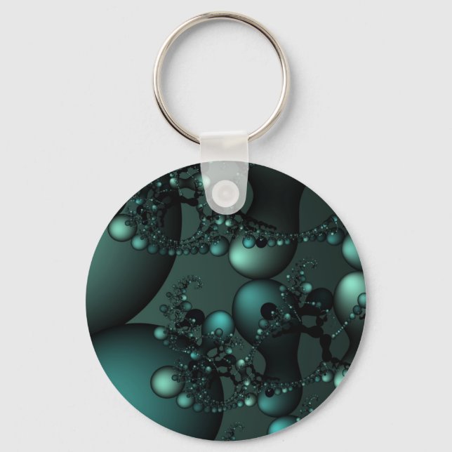 Porte-clés Perles turquoises (Recto)