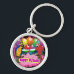 Porte-clés perroquets d'anniversaire<br><div class="desc">Produits mignons d'anniversaire pour perroquet</div>