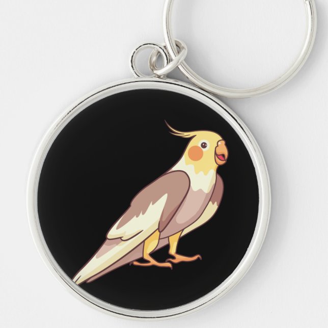 Porte-clés Perruche oiseau cockatiel (Devant)