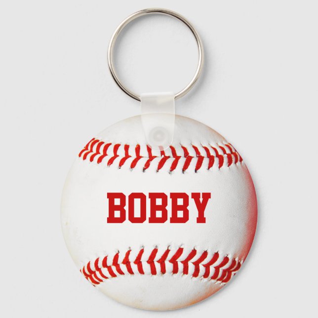 Porte-clés Personalized Baseball Keychain (Recto)