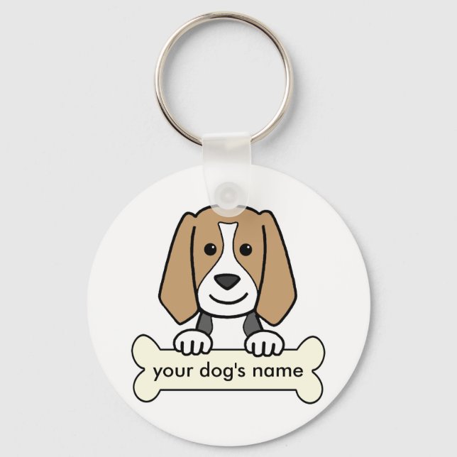 Porte-clés Personalized Beagle (Recto)